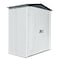 Arrow Storage Products 107 cu ft Galvanized Steel Patio Storage Shed, Flute Grey and Anthracite PS63 - alternate 1